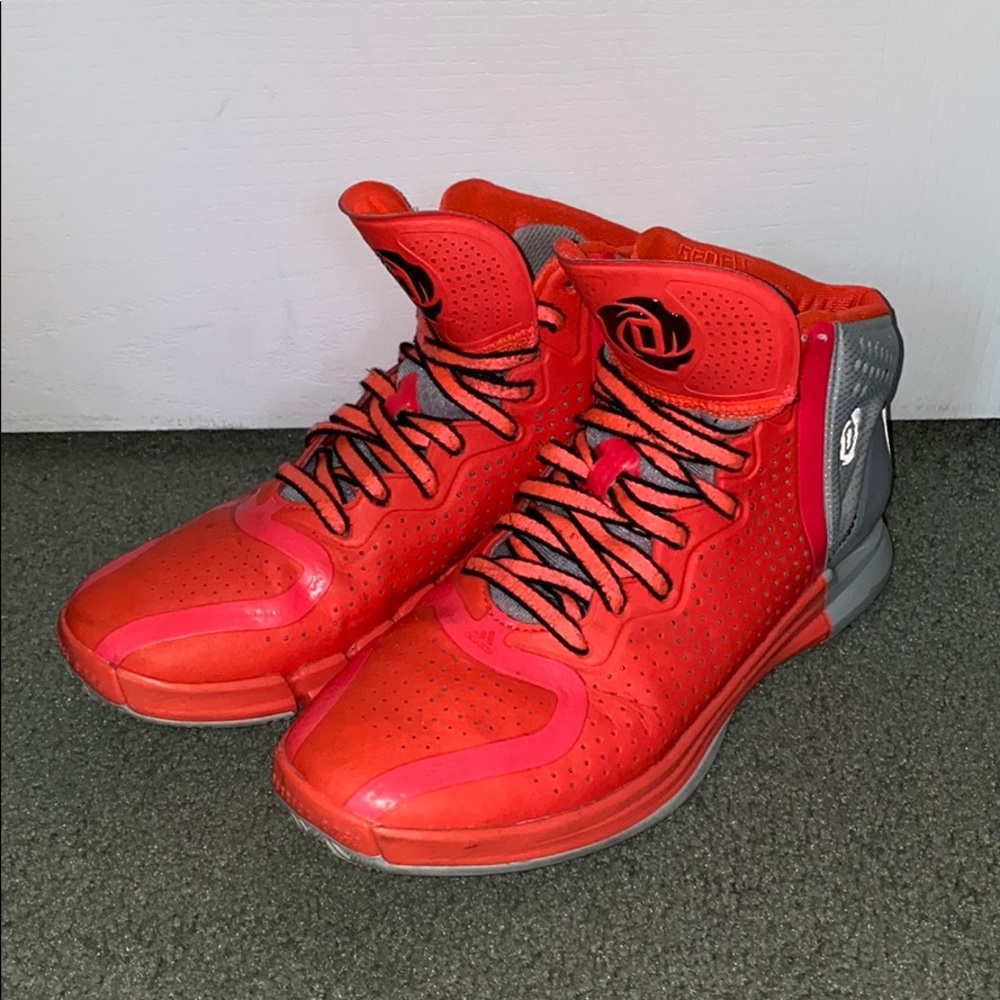 Adidas D Rose 4 - Pop Red/Grey